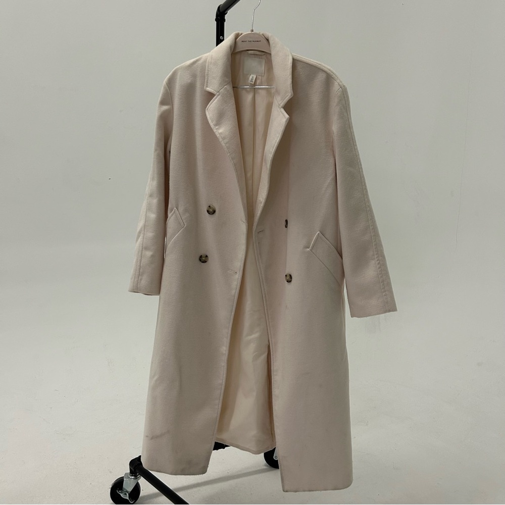 Elegant Beige Double-Breasted Coat
